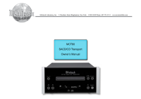 McIntosh MCT-80 - Owners manual 